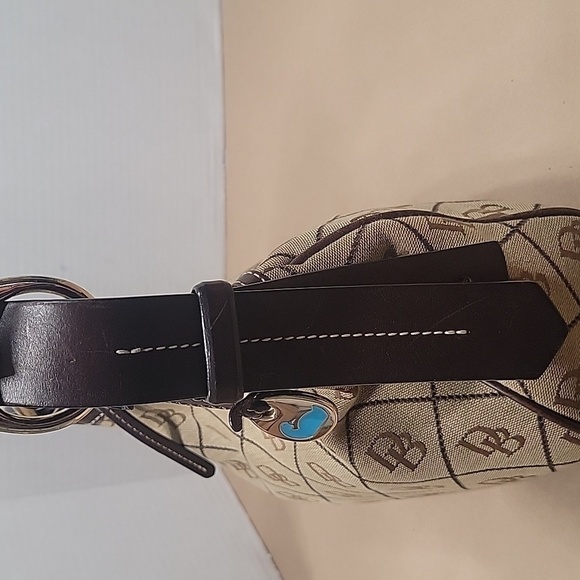 Dooney & Bourke Vintage Y2K Signature Monogram Shoulder Bag w/ Matching Wallet - Picture 7 of 16